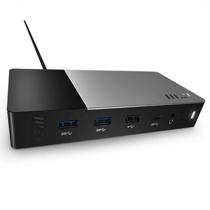 MSI USB C Docking Station Gen 2 Station d'accueil USB C 3.2 Gen 2 HDMI DP USB C 1GbE 150 Watt - vue 3