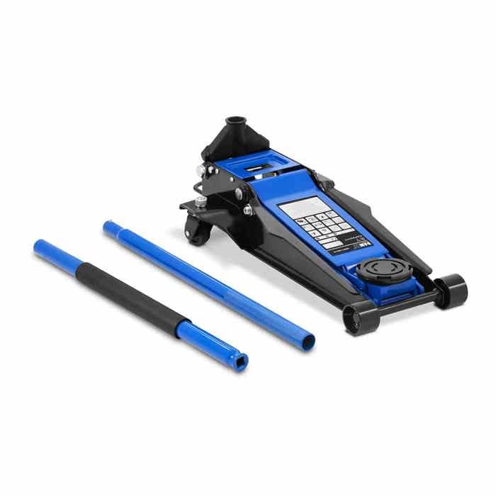 MSW Cric Rouleur Hydraulique Voiture Mobile Roulant Professionnel Atelier MSW-TJS2-02 Charge max. 2 000 kg, Course 135-357 mm, Long Levier, Hyraulique, Acier, Roues En Nylon 