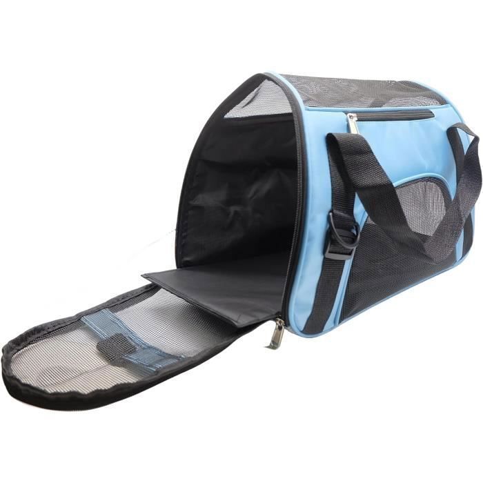 Meilleurs prix pour MTEVOTX Sac de transport Chien Chat en oxford Sac à Main des Animaux de Compagnie par Avion et Voiture Respirant Lavable et Pliable