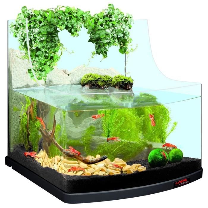 Meilleurs prix pour Aquaterrarium Équipé - NO NAME - Tortue - Plastique - Moins de 20 litres - Noir