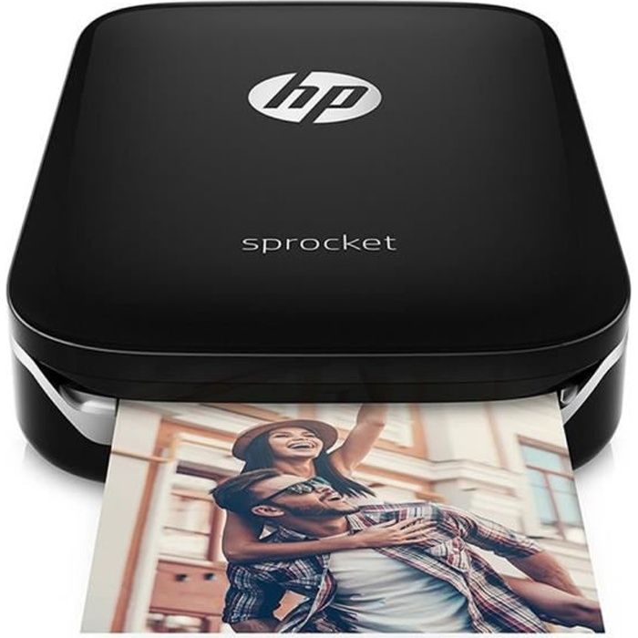 HP Mini Imprimante Photo, Mini Pocket Imprimante Thermique sans Fil BT  Image Etiquette Photo Mémo Imprimante reçu - noir - Cdiscount Informatique