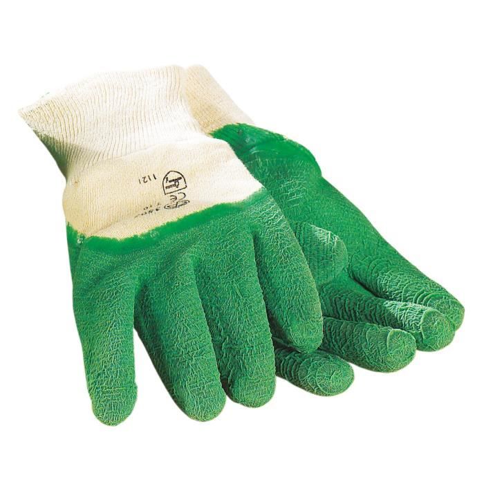 gants de jardin pour rosiers - ose - vert - adulte - mixte - latex