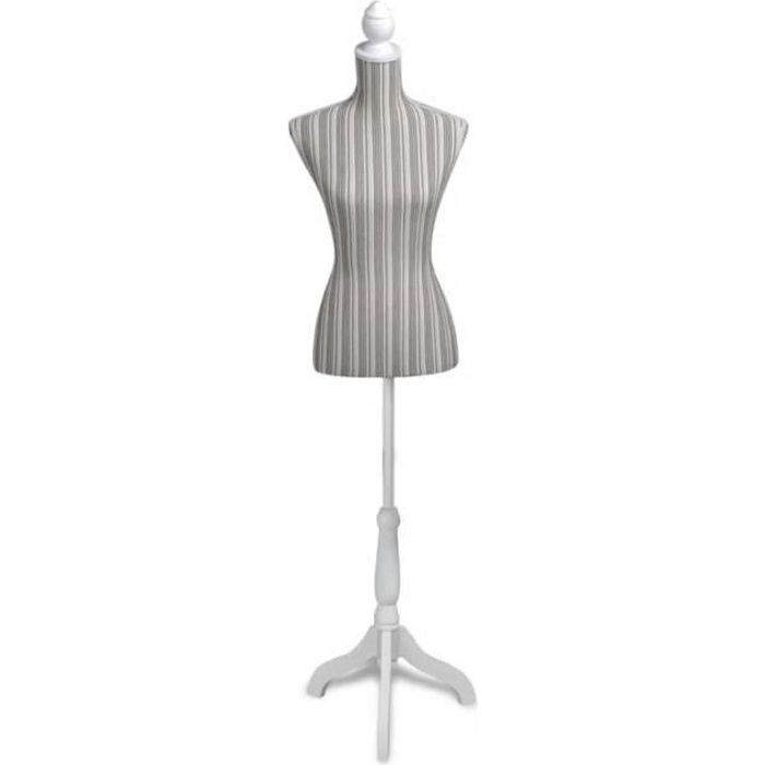 Mannequin De Couture Femme En Hêtre – Base Ronde En Bois, Stable Et Durable