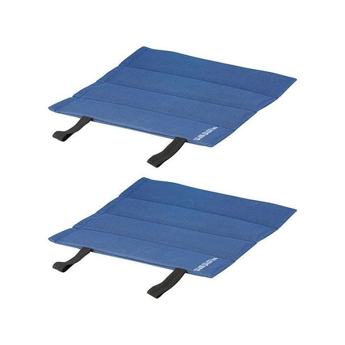 Coussins pliables isolants - PEARL - 2 coussins - Bleu - Rectangulaire - Extérieur