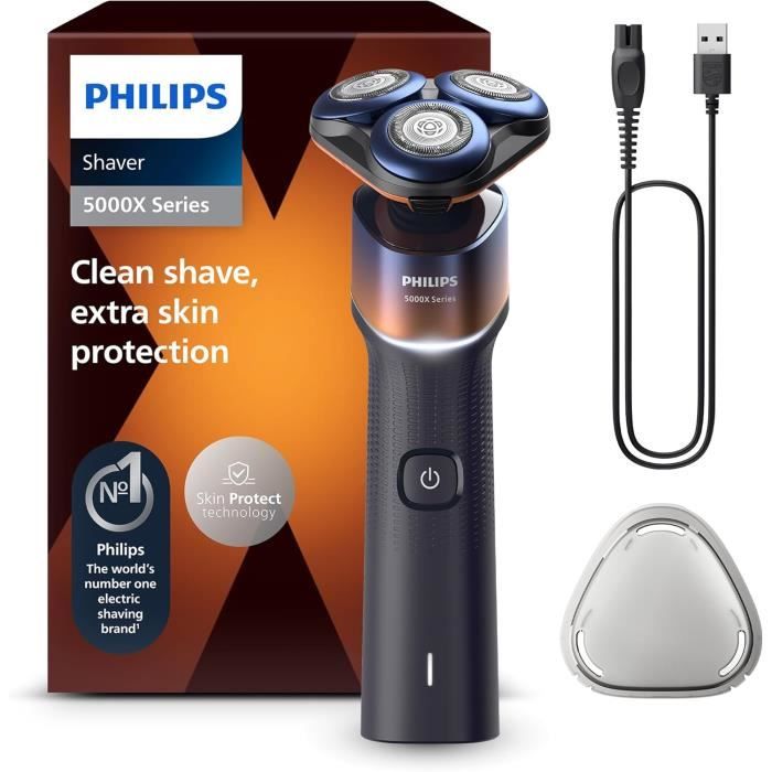 Rasoir électrique PHILIPS Series Technologie SkinProtect Tête flexible 360° Charge rapide