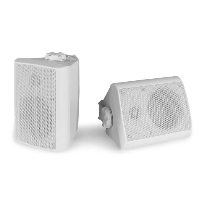 Enceintes 2 voies POWER DYNAMICS BGO40 - 100 Watts - Noir - Grille en aluminium et support de montage