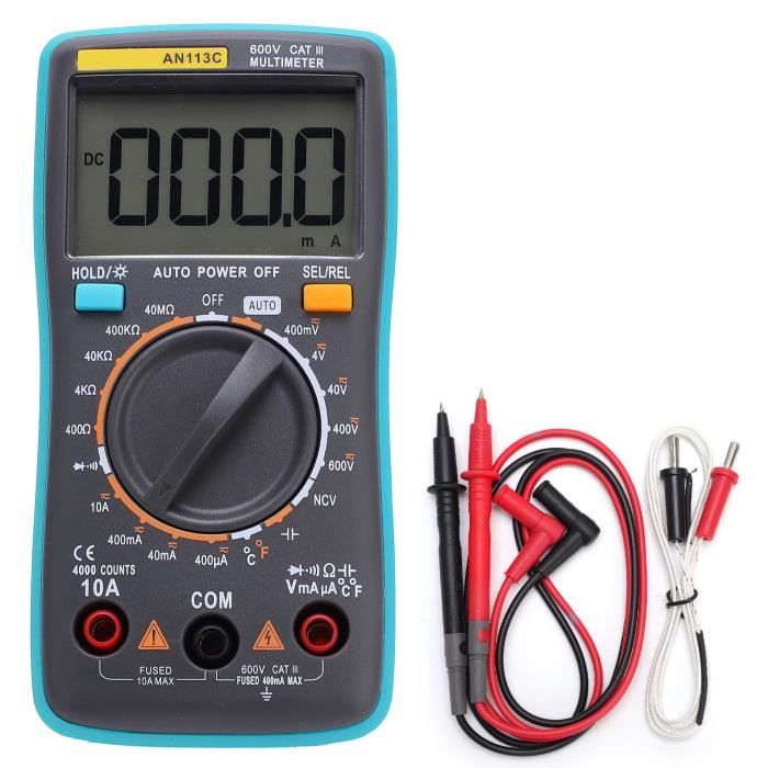 Multimètre Numérique A830L Portable Et Précis - Idéal Pour Les Bricoleurs !