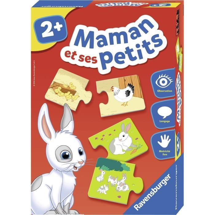 Puzzle - Puzzle enfant en bas âge - Jouets 1 an - Animaux - Jouets filles 2  ans 