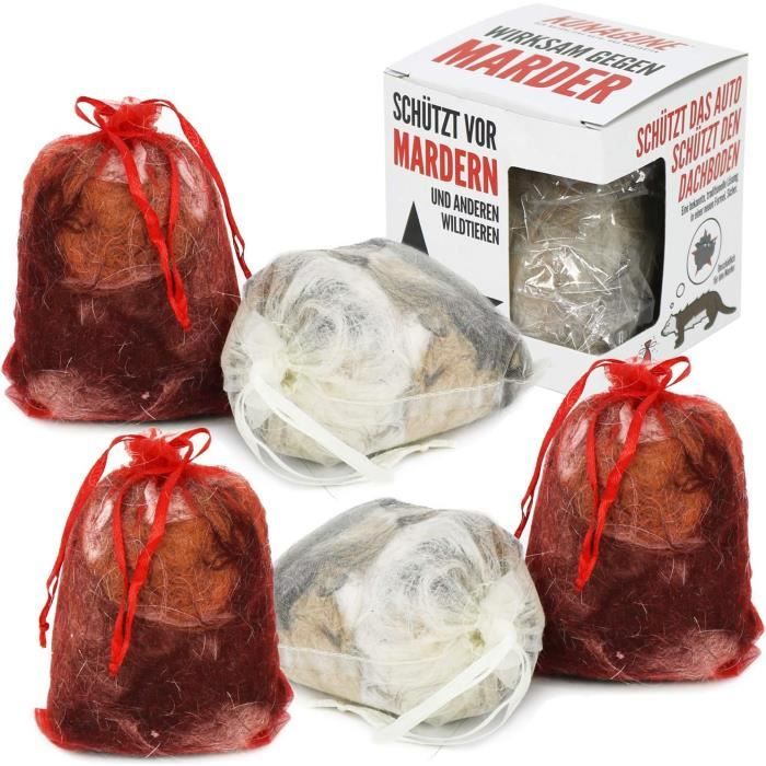 Boules Anti-martre à Base De Géraniol - Lot De 4 Avec Support, Protection Voiture 6 Semaines, Fabriqué Allemagne - 10