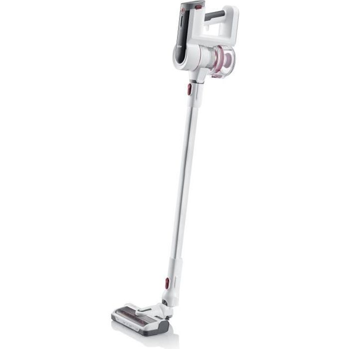 SEVERIN HV7166 - Aspirateur balai multifonctions 252V sans fil 60 min. dautonomie brosse High-Speed éclairage LED filtre HEPA