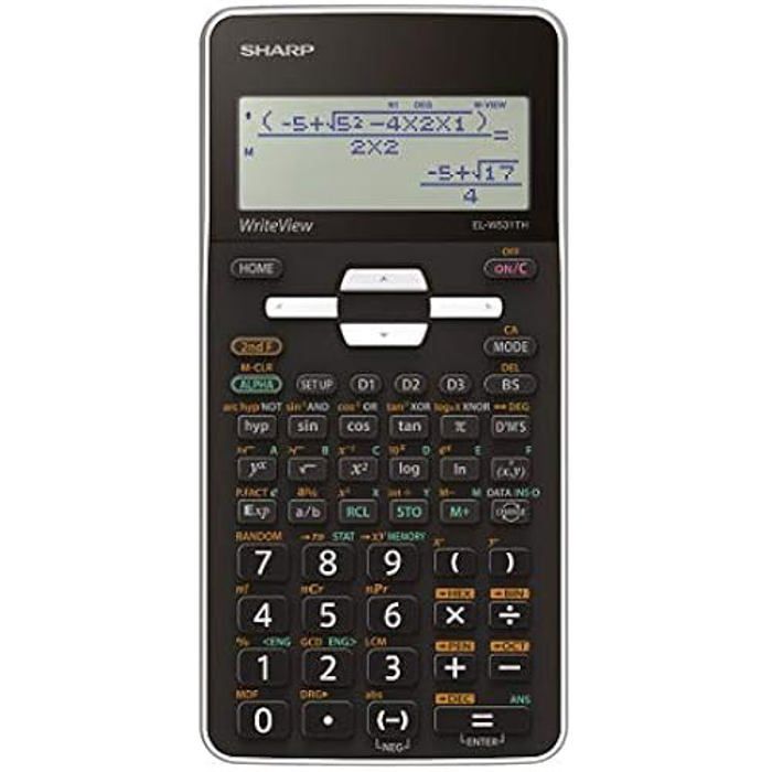 Calculatrice scientifique Sharp EL W531TH Affichage matriciel 96x32 Couleur Précision élevée
