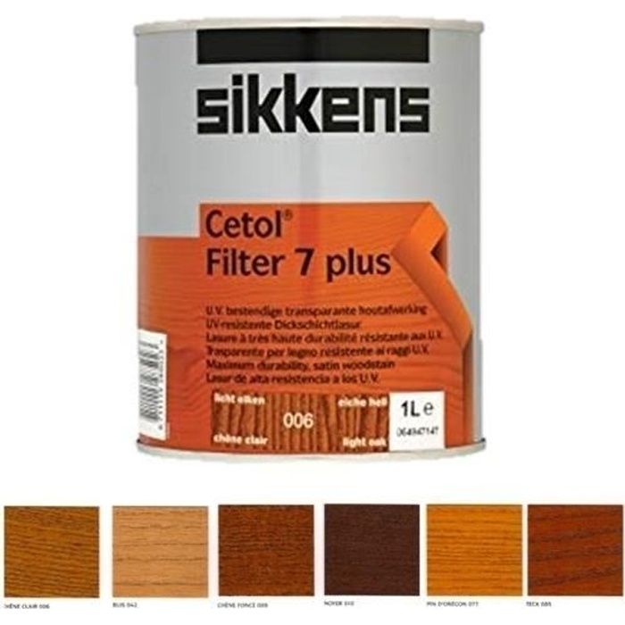 Lasure SIKKENS CETOL FILTER 7 PLUS 1L Chêne Clair Résistance — free download