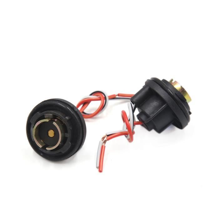 5pcs 1157 Douille ampoule clignotant voiture Stop adaptateur connecteur fil