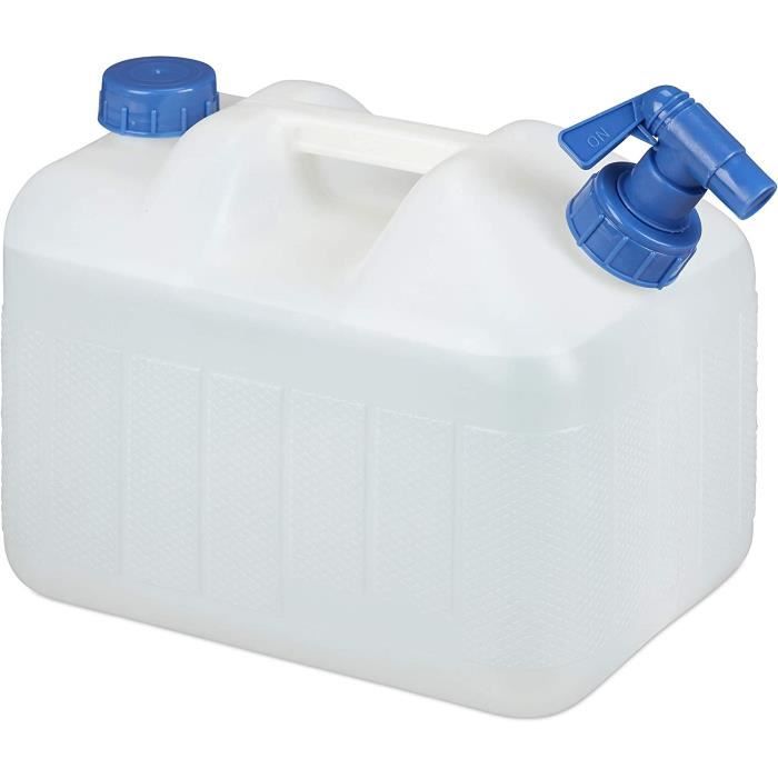 Bidon D'eau Camping 8-20L Avec Robinet - Matériau PC Robuste - Étanche Et Résistant Au Froid/chaud - Compatible Pompe électrique