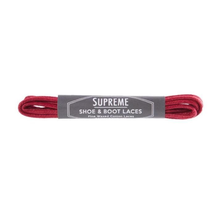 Lacets supreme top rouge