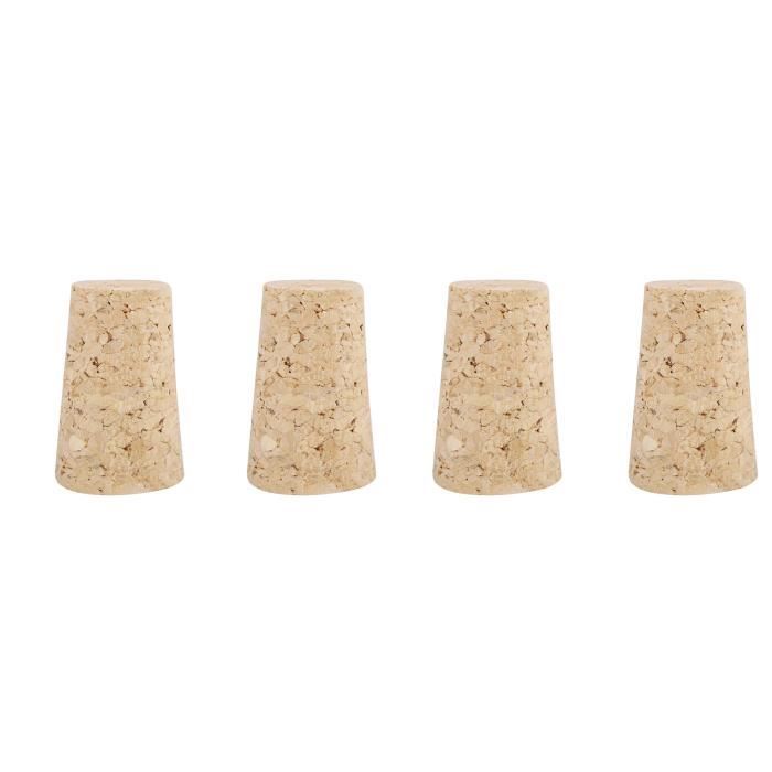 Yudobliss Boule De Liège à Vin 6,1 Cm - Lot De 3 Bouchons De Bouteille En Liège Naturel - Conservation Fraîcheur