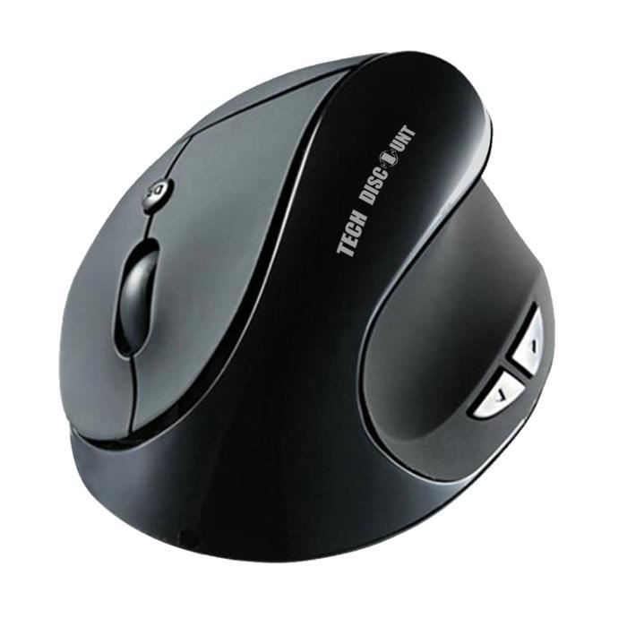 TD® 3 en 1 Souris Verticale Ergonomique sans Fil Bluetooth 2.4G Rechargeable DPI Réglable (800/1200/1400/1600) pour Ordinateur Porta