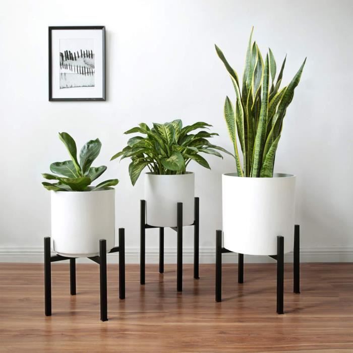 TEMPSA Support De Pot De Fleur Largeur R glable Porte Plante En Bois tempsa-support-de-pot-de-fleur-largeur-r-glable-porte-plante-en-bois