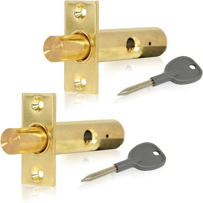 Lot De 2 Serrures Automatiques Pour Armoire - Pousser Pour Ouvrir, Installation Facile - Pour Placard, Tiroir, Meuble - 7