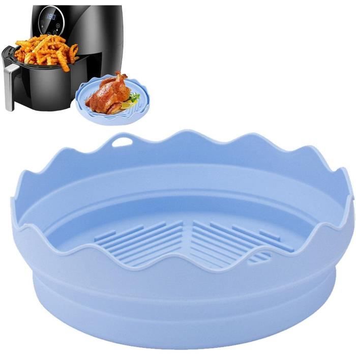 Lot De 2 Panier En Silicone Accessoires De Friteuse 20 Cm,Pliable