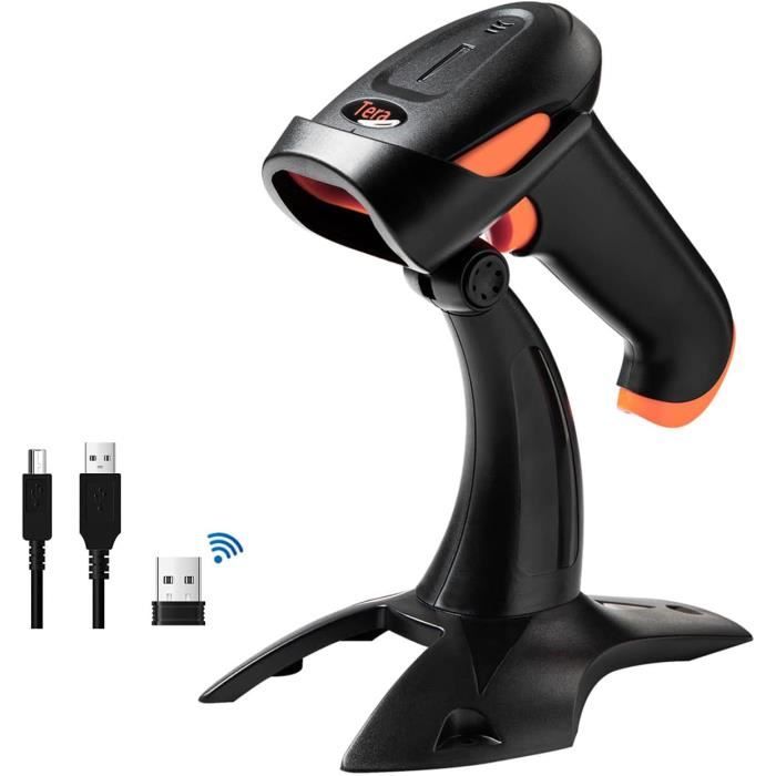 Scanner Codes-barres Scanner De Codes-barres Portable YANZEO – Lecteur 2D Bluetooth Et USB Sans Fil, Compatible Windows/Android/iOS Pour Boutique, Inventaire Et Logistique Lecteur QR Portable USB Sans Fil