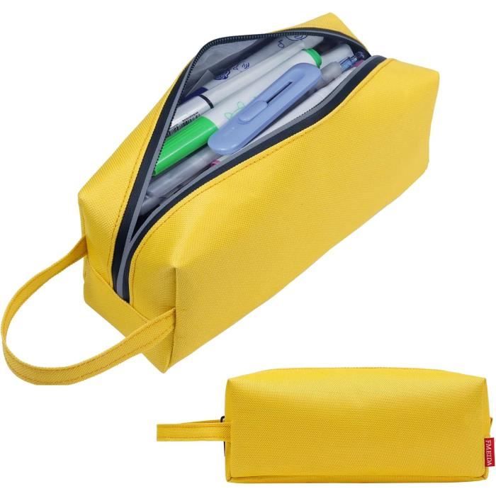 Trousse Scolaire Silicone Rétractable + Stylos Effaçables - Design Dessin Animé - Set Fournitures école - Étui 2 En 1 Bureau
