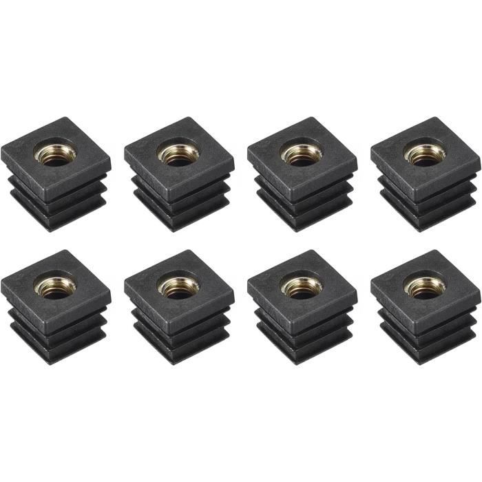 Insert Pour Filetage Intérieur Lot De 16 Inserts Filetés Avec Roulette - Filetage M8, Longueur 25mm - Pour Meubles, Bricolage Et Aménagement Inserts Renfort Filetage