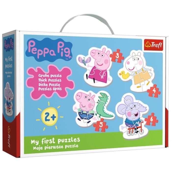 Clementoni Puzzle Peppa Pig 12 Pièces Cube Supercolor - Puzzle Enfants 3-5 Ans Fabriqué En Italie
