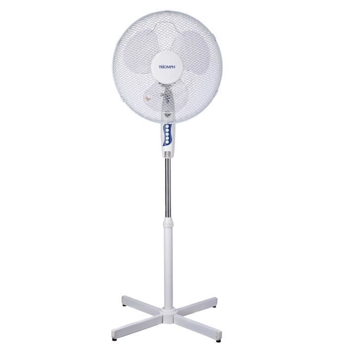 TRIOMPH Ventilateur sur pied - 40 cm - 3 vitesses