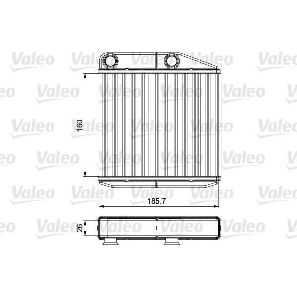 Radiateur de chauffage Fiat punto III / Opel corsa e - VALEO - 811502