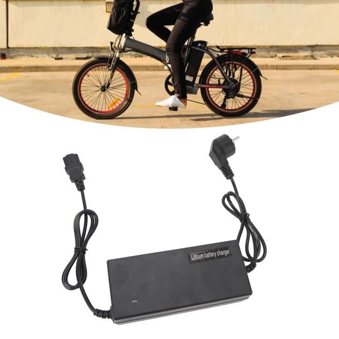 VGEBY Chargeur de batterie de vélo électrique 54 Chargeur de batterie Lithium-Ion pour vélo électrique 54.6V 2a, sport batterie