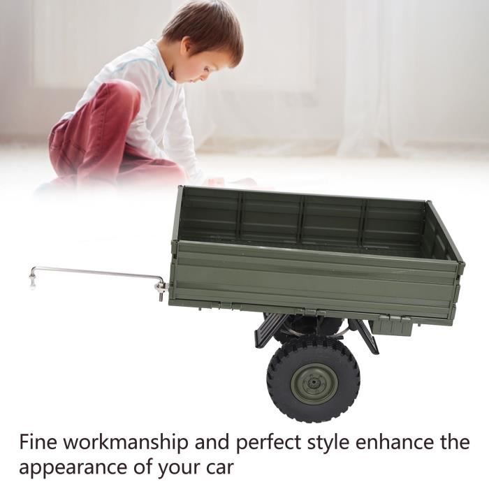 Remolque RC Para Unimog P06 – Kit De Montaje Verde, Incluye Ruedas Y Accesorios, Juguete Para DIY