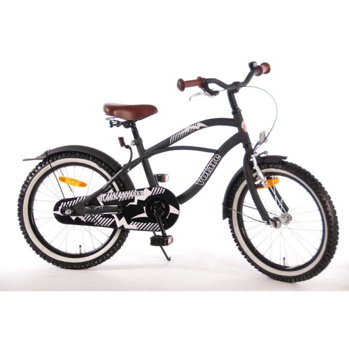 Vélo enfant - VOLARE - 18 pouces - Frein Alloy - Noir - Pour garçon de 4 à 7 ans