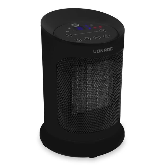 Radiateur soufflant 1200W,chauffage électrique en céramique PTC