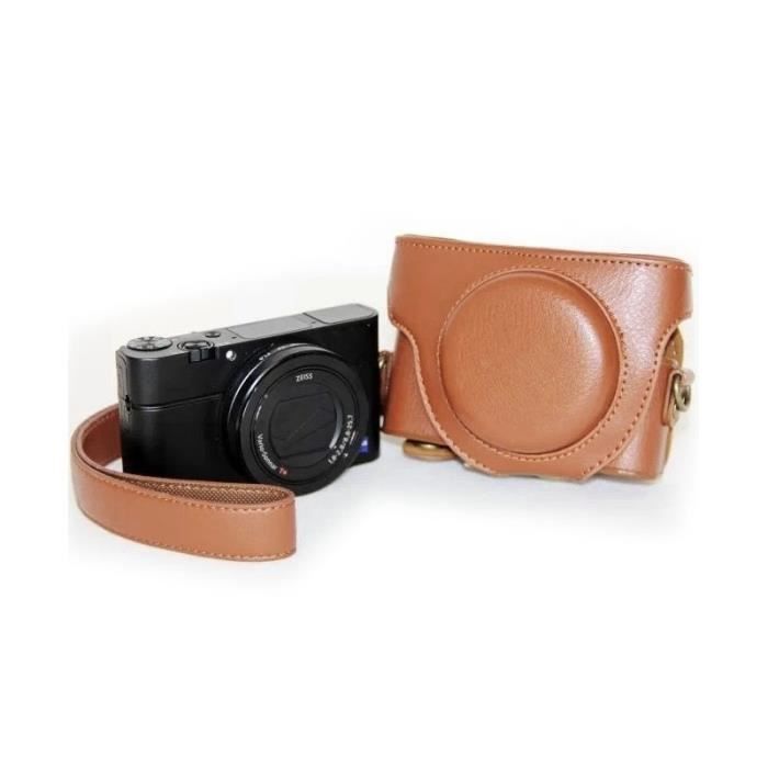 Sony LCJ-RXK Étui Cuir Protection RX100 Série - Anti-Poussière Anti-Rayures RX100M2 à M7