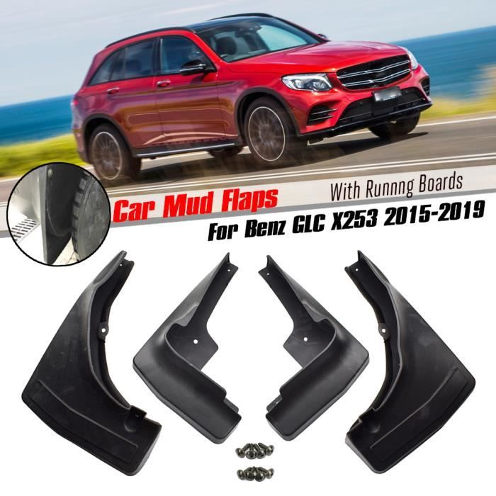 4x Garde-Boue Anti-Salissures Noir Pour Mercedes CLA X117 – Neuf, Pack Complet Avant/Arrière