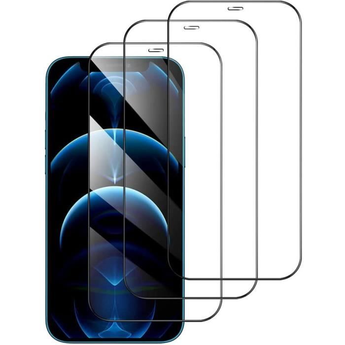 Film Protection Ecran avec Outil d’installation 9H Anti Rayures 3 Pcs Eono Verre Trempé pour iPhone 13 Pro Max Brand HD Transparence 