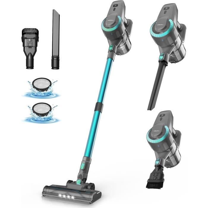 Aspirateur Balai sans Fil N300, 25KPa & 2 Vitesses 175W, Aspirateur L&eacute;ger 6 en 1 sans Sac