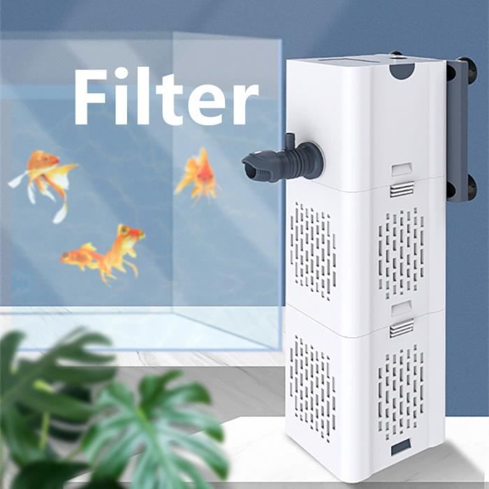 Comparer les prix de Filtre Intérieur Aquarium 15W 1000L/H, Filtre Interne Pompe Filtre avec Éponges Filtrantes