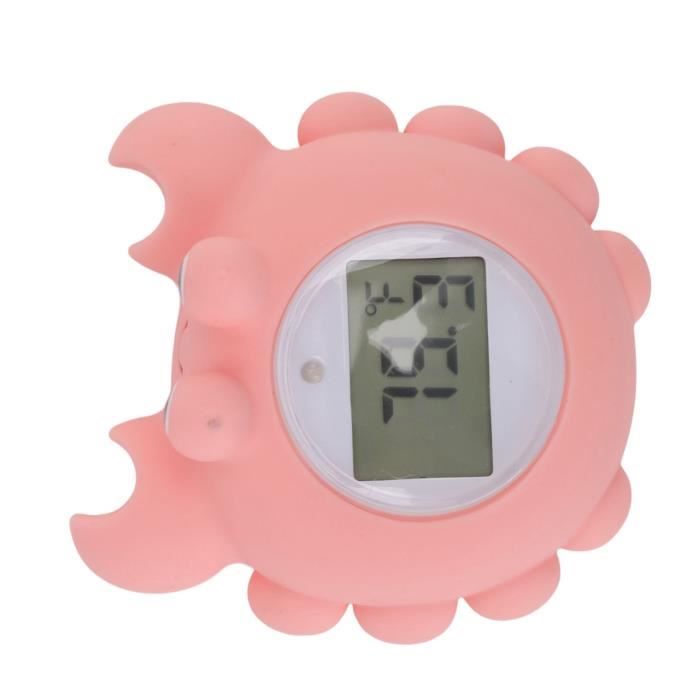 ZERONE Thermomètre Bain Bébé Jouet Crab Thermomètre de l'Eau Électronique  pour Nouveau-Né - Mesure Précise, Avertissement