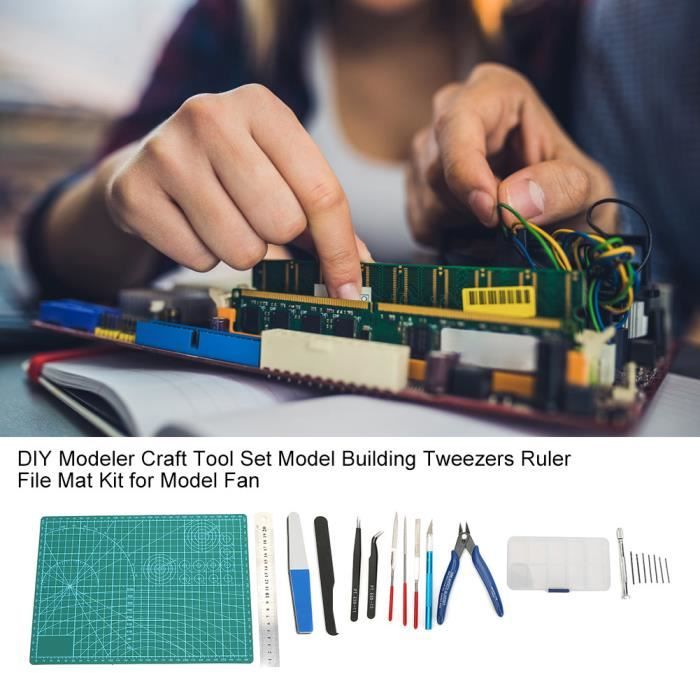 KIT D'OUTILS D'ÉBAVURAGE essentiel avec outils polyvalents et longue