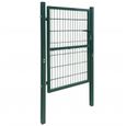 🎋4830Luxueux Magnifique-Portillon grillagé Portail de clôture-Porte de jardin 2D (simple) -Vert 106 x 190 cm-1