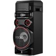 LG XBOOM ON7 - Système audio High Power Lecteur CD, Bluetooth, Boomer 8’’, Lumières multicolores, Fonctions DJ & Karaoké-1