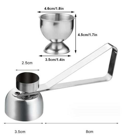 Cuiseur à œufs Coquetiers En Acier Inoxydable Gadgets De Cuisine