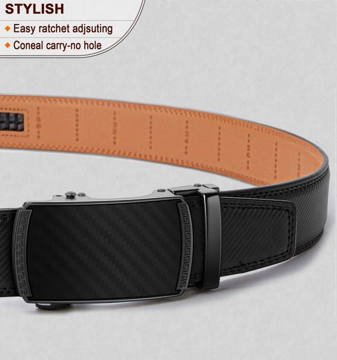 Ceinture à Cliquet En Nylon Pour Homme - 3.8 Cm De Large, 120 Cm De Long, Réglable Sans Trous, Boucle Coulissante