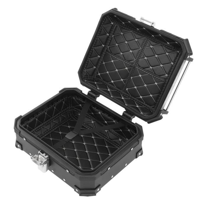 Serrure Universelle Coffre Moto – Verrou Aluminium + Plastique Avec 2 Clés, Pour Scooter, Moto Électrique, Top Case, Rangement Arrière