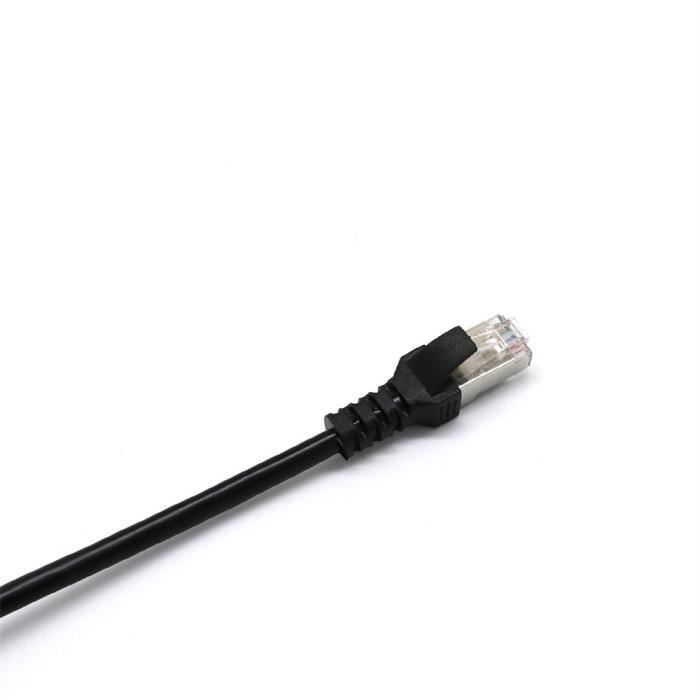 De 1 à 2 Prise LAN réseau Ethernet RJ45 Diviseur adaptateur connecteur  Cable667 - Cdiscount Informatique