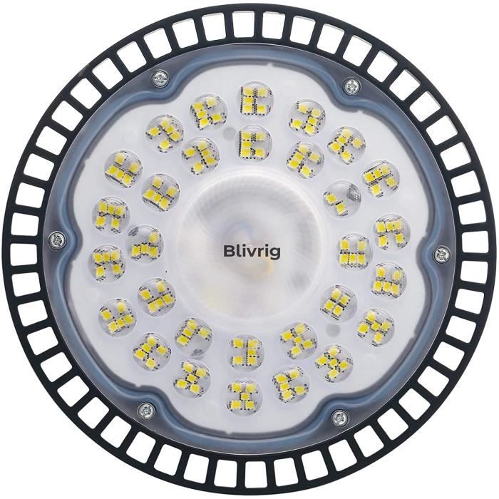 Blivrig 100W Spot LED Extérieur Blanc Froid 6500K, 10000LM