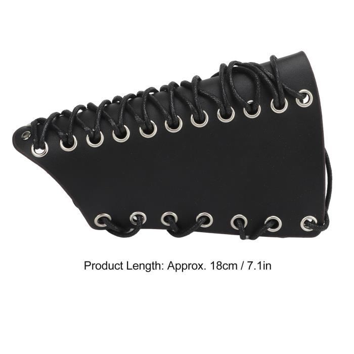 Set Protection Tir à L'Arc Fhioevt – Brassard Cuir PU Et Protège-Doigts, Réglable Pour Droitier Et Gaucher, Idéal Débutant