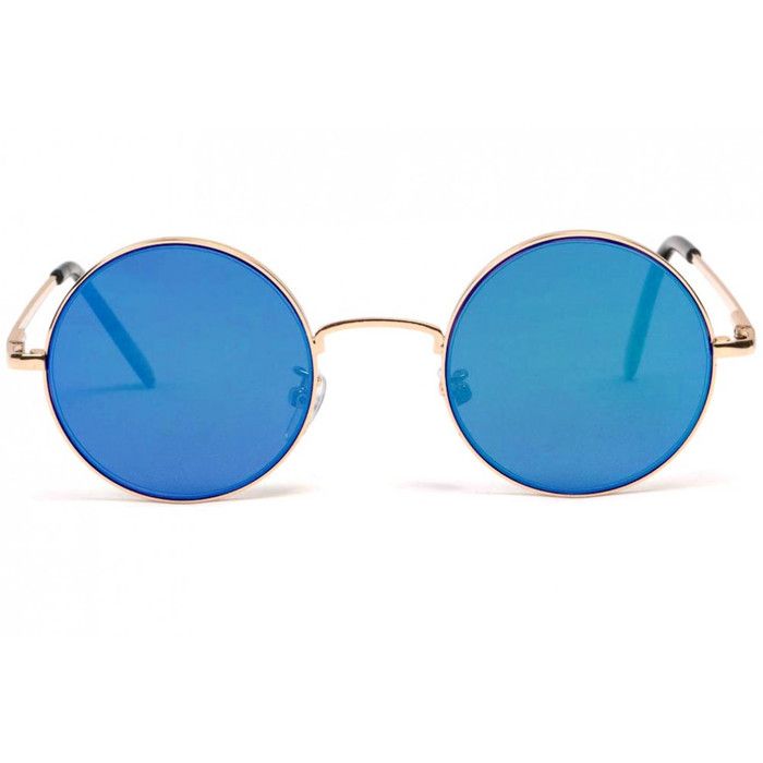 Lunette de hotsell soleil ronde bleu